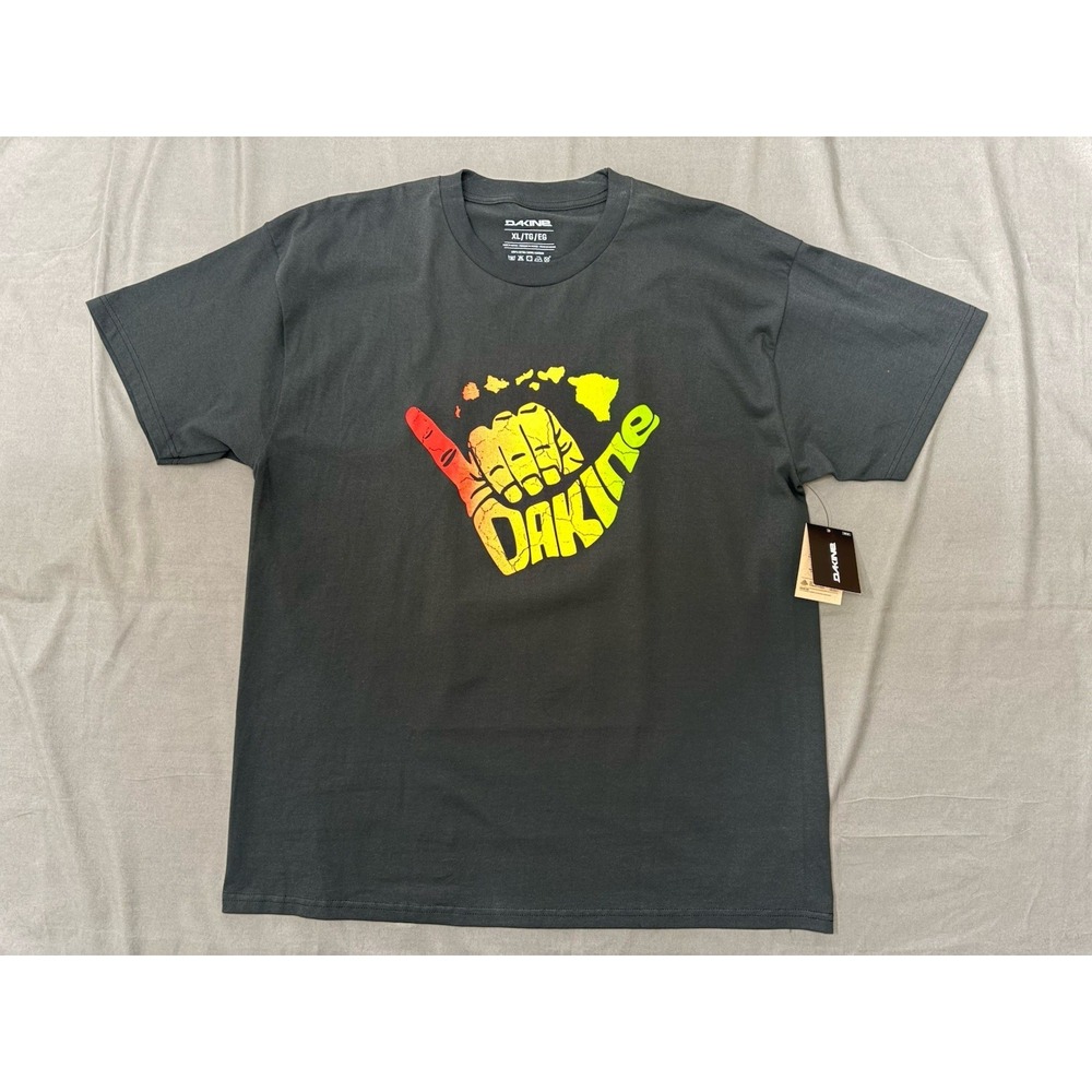 DAKINE Island Reggae Shaka Graphic Tee Men's Black Crewneck T-Shirt XL NEW